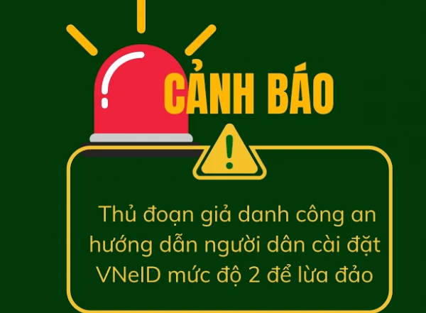 Cảnh báo thủ đoạn giả danh Công an hướng dẫn cài đặt VNeID để lừa đảo chiếm đoạt tài sản (ảnh minh họa).