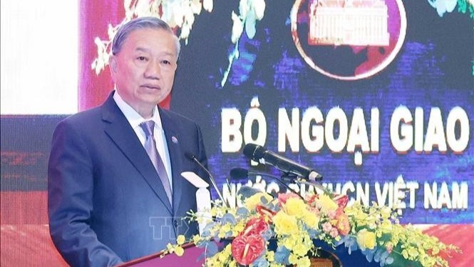 Tổng Bí thư Tô Lâm phát biểu tại Lễ kỷ niệm 80 năm Ngày thành lập ngành Ngoại giao (28/8/1945-28/8/2025). Tổng Bí thư Tô Lâm phát biểu tại Lễ kỷ niệm 80 năm Ngày thành lập ngành Ngoại giao (28/8/1945-28/8/2025).