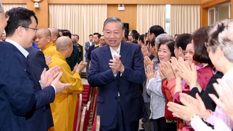 Tổng Bí thư Tô Lâm dự hội nghị tiếp xúc giữa cử tri với người ứng cử đại biểu Quốc hội Khóa XVI, nhiệm kỳ 2026-2031, đơn vị bầu cử số 1, thành phố Hà Nội.