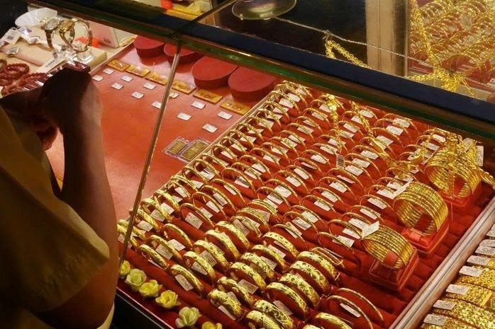 Giá vàng giảm sốc. Ảnh minh họa