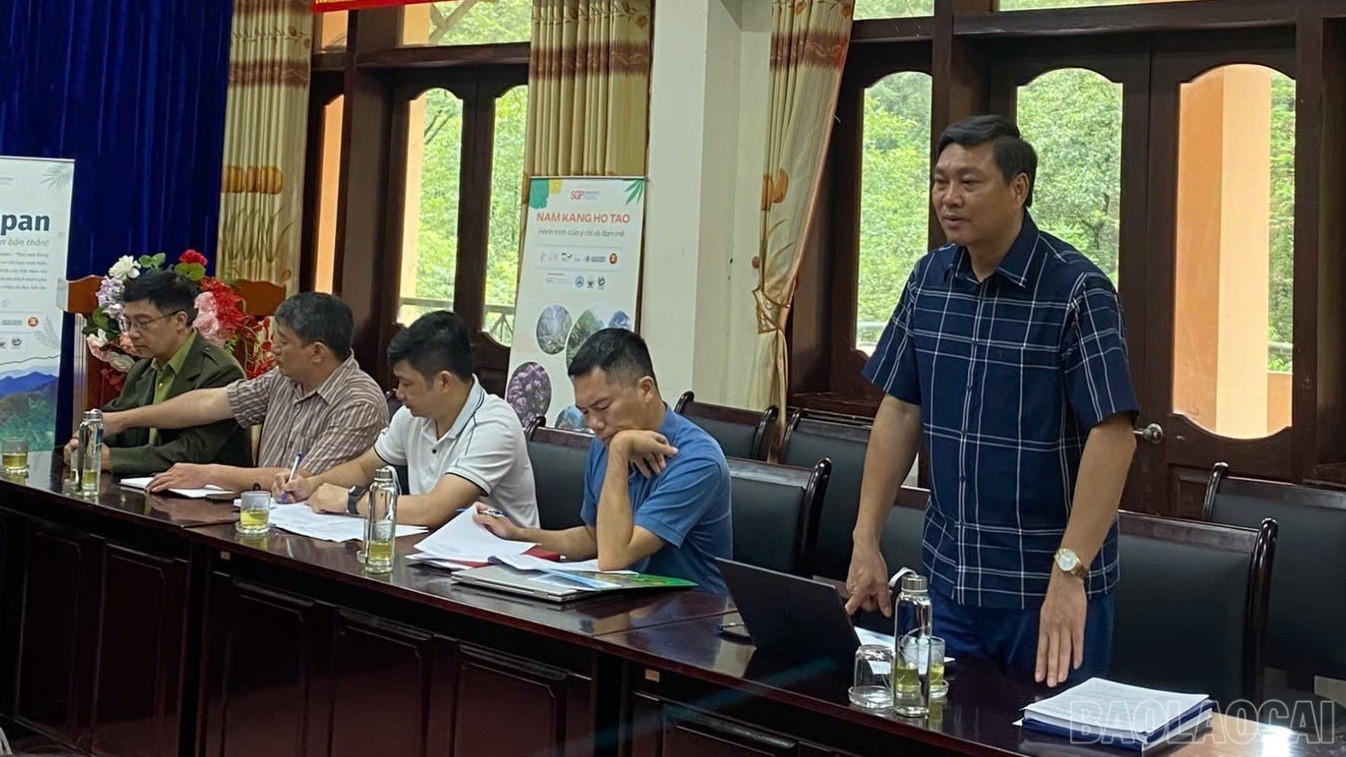 Ông Trần Sơn Bình, Phó Giám đốc Sở Du lịch phát biểu tại buổi làm việc. br-3.jpg