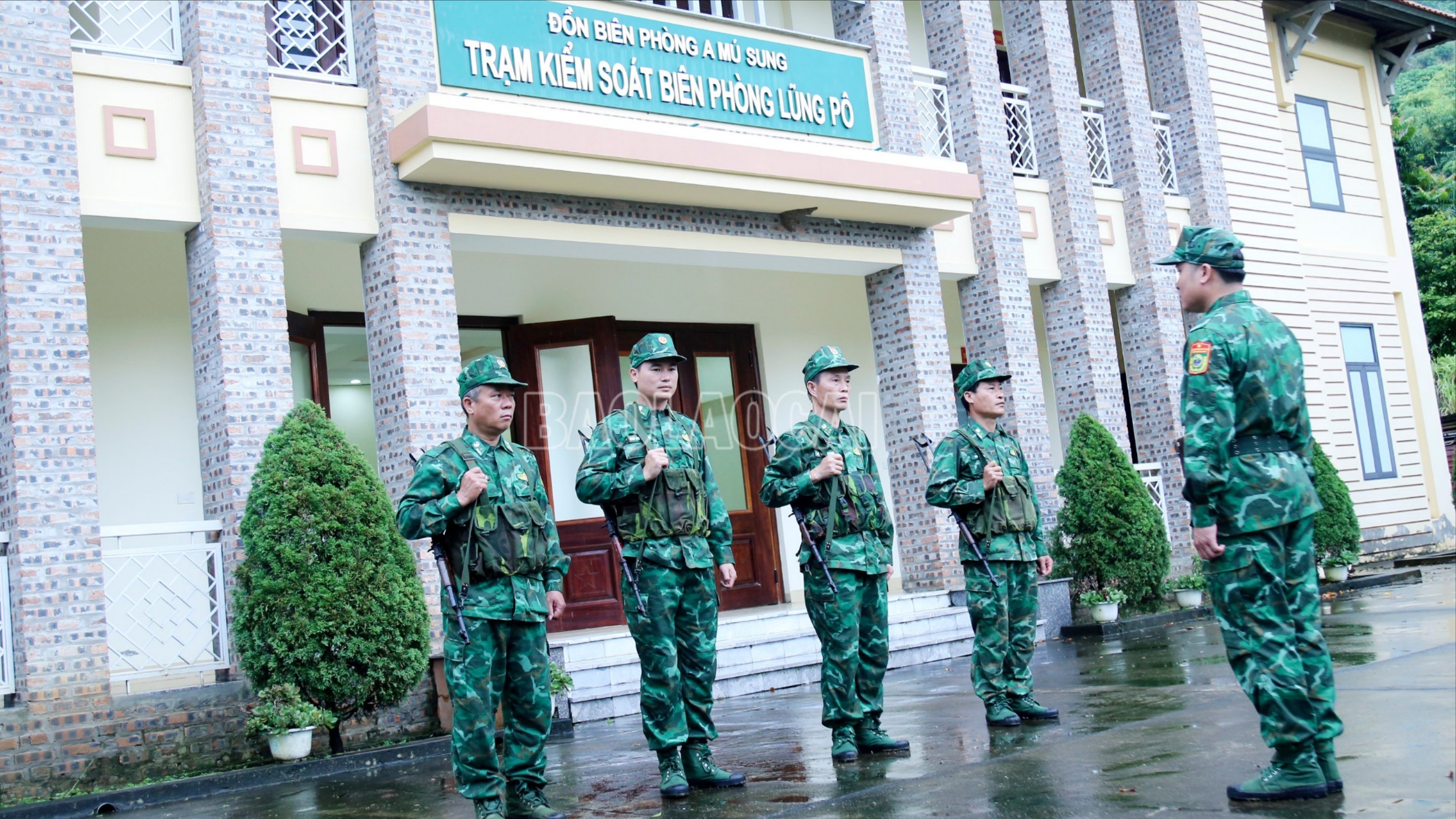 Trạm kiểm soát biên phòng Lũng Pô, Đồn Biên phòng A Mú Sung trước giờ tuần tra biên giới. c-img-4096.jpg