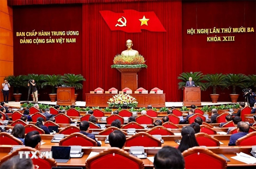 Tổng Bí thư Tô Lâm phát biểu bế mạc Hội nghị lần thứ 13 Ban Chấp hành Trung ương Đảng khóa XIII. Tổng Bí thư Tô Lâm phát biểu bế mạc Hội nghị lần thứ 13 Ban Chấp hành Trung ương Đảng khóa XIII.