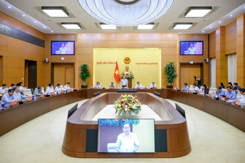 Quang cảnh cuộc họp tại Nhà Quốc hội. (Ảnh: Duy Linh)