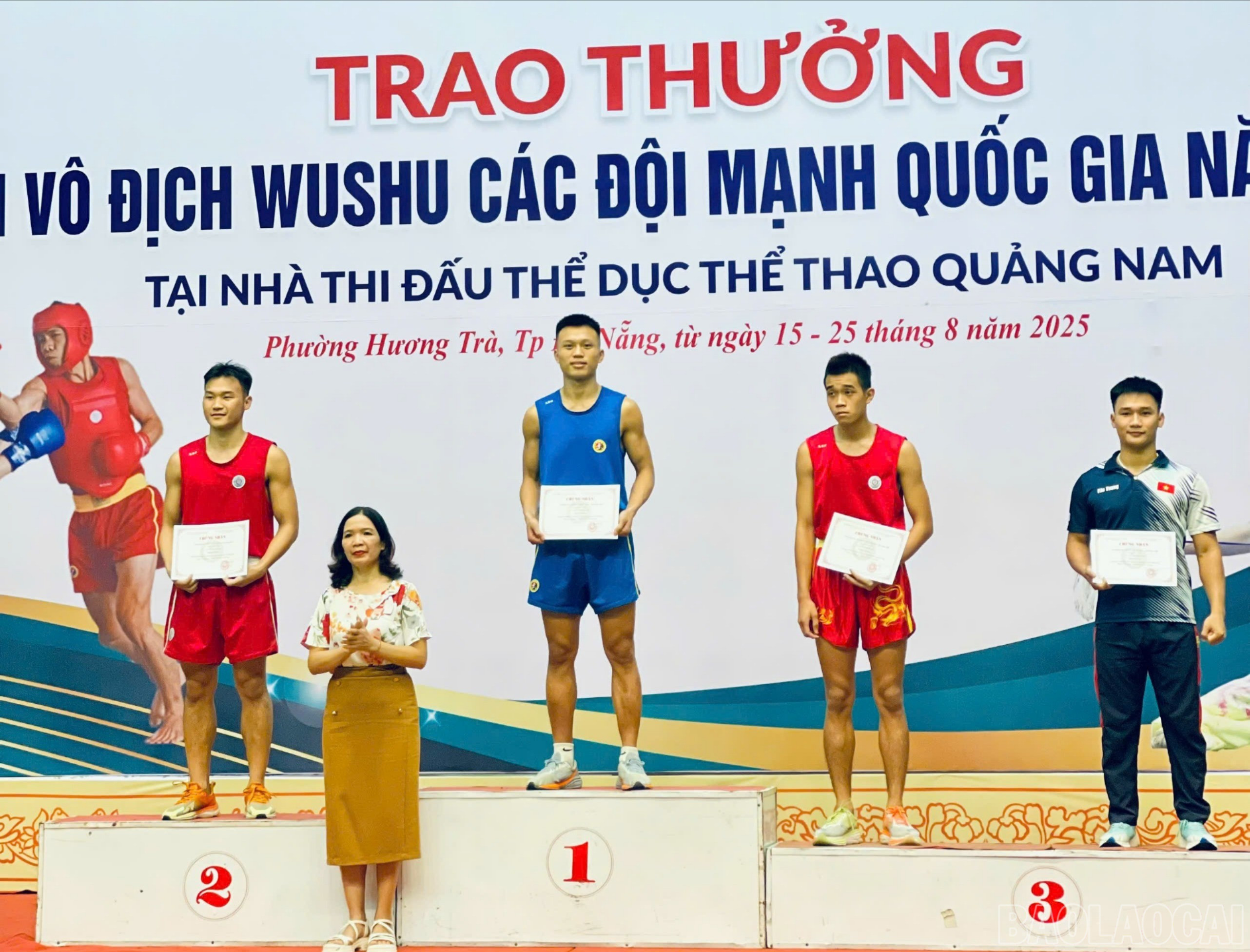 Vận động viên Vương Quốc Anh giành huy chương Vàng nội dung Sanda hạng cân 70 kg nam. baolaocai-br-z6943013612238-1fe583057dd0b9bc677646ed5e4cb6eb-2539.jpg