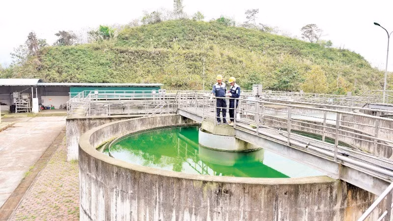 Trạm xử lý nước thải-khu công nghiệp Tằng Loỏng, huyện Bảo Thắng, tỉnh Lào Cai.