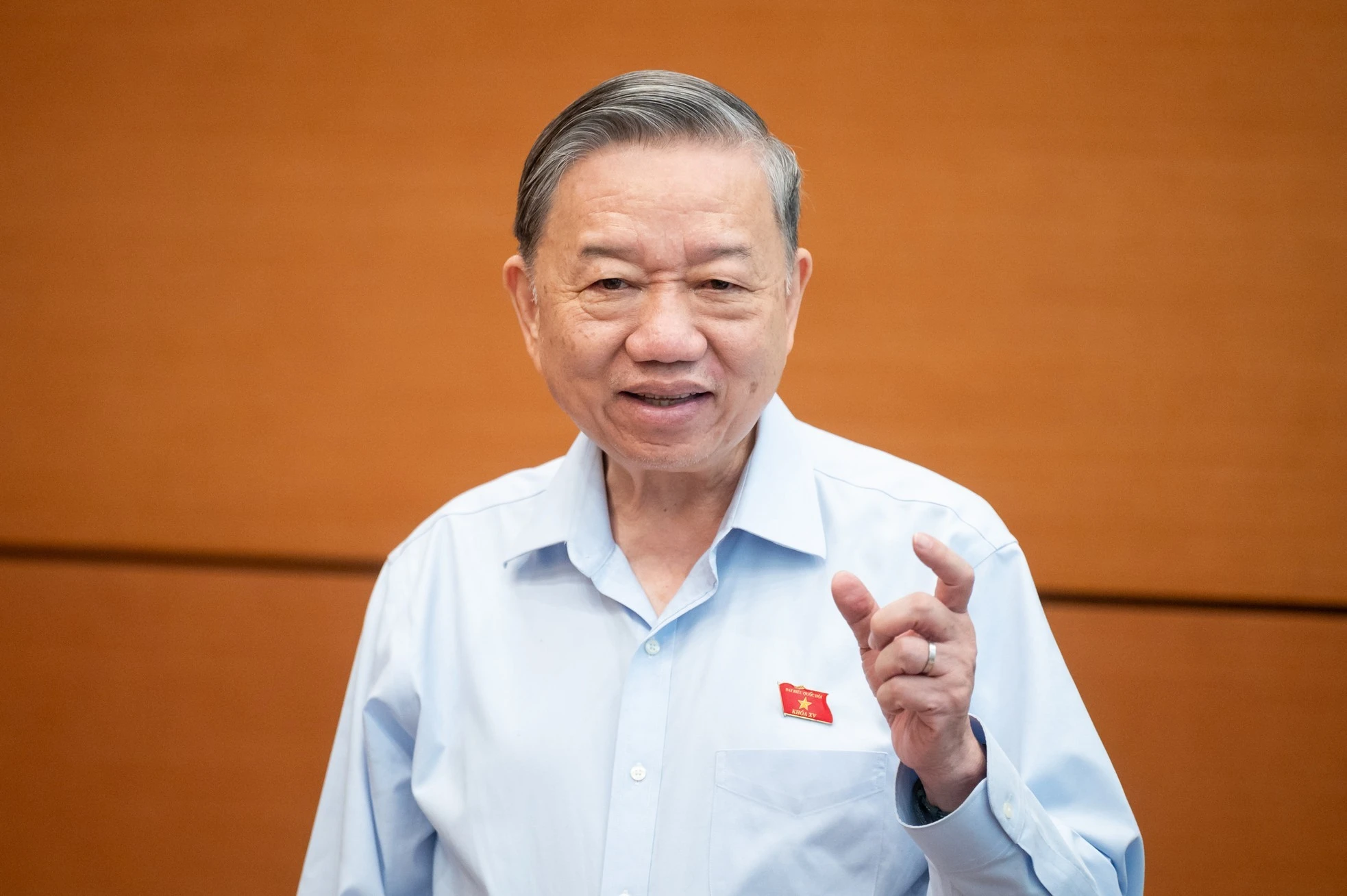 Tổng Bí thư Tô Lâm phát biểu tại phiên thảo luận tổ Kỳ họp thứ 8 Quốc hội khóa XV.