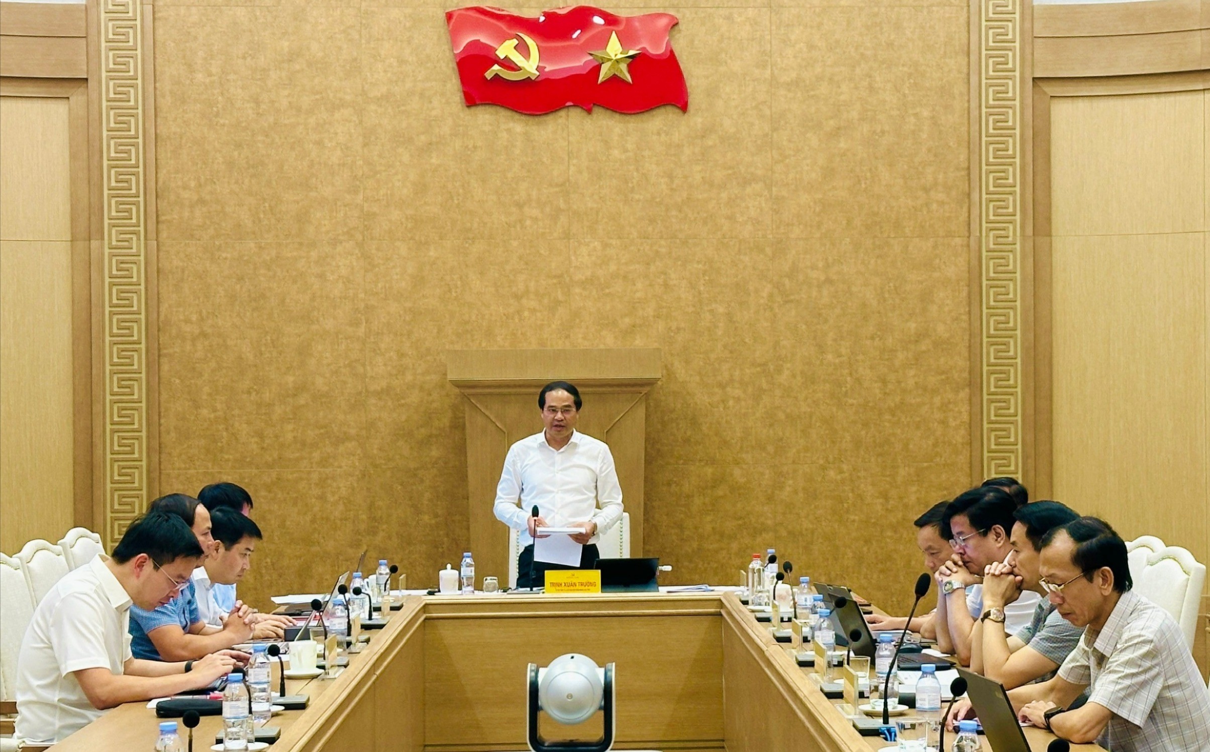 Đồng chí Trịnh Xuân Trường - Bí thư Tỉnh ủy, Chủ tịch HĐND tỉnh phát biểu chỉ đạo tại hội nghị. 1aef036d885803065a49-1451.jpg
