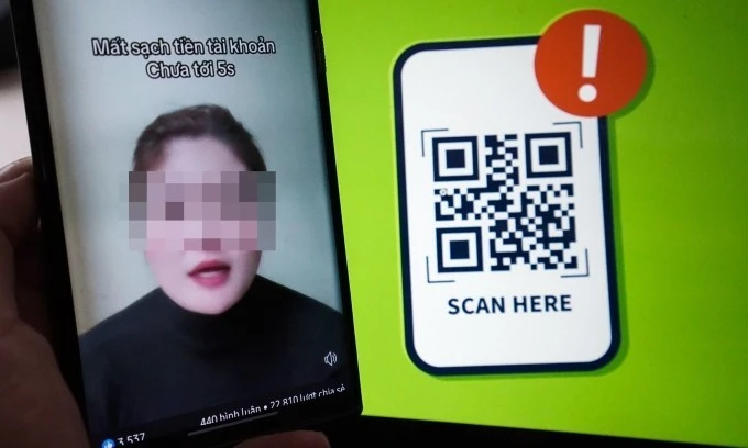 Một khi quét mã, nạn nhân có thể bị thu thập toàn bộ thông tin cá nhân, thẻ tín dụng, tài khoản ngân hàng,... (Ảnh minh hoạ)