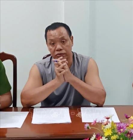 Bị can Bành Bảo Ngọc tại cơ quan Công an.