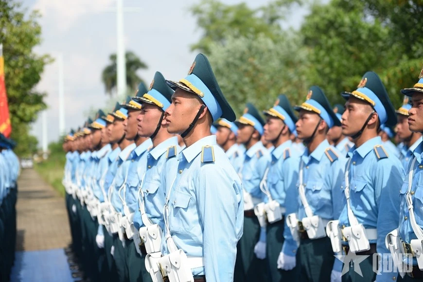 Các khối luyện tập tham gia diễu binh, diễu hành nhân dịp kỷ niệm 80 năm Cách mạng Tháng Tám và Quốc khánh 2-9. Ảnh: HOÀNG VIỆT