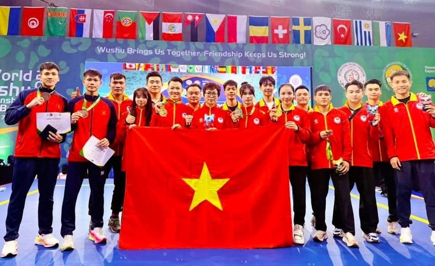 Đội tuyển wushu Việt Nam kết thúc hành trình ấn tượng tại Giải vô địch wushu thế giới năm 2025. Đội tuyển wushu Việt Nam kết thúc hành trình ấn tượng tại Giải vô địch wushu thế giới năm 2025.