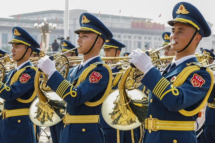 Chủ tịch nước Lương Cường dự Lễ duyệt binh kỷ niệm 80 năm Chiến thắng phát xít của nhân dân thế giới ảnh 9