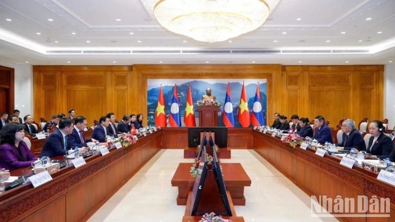 Quang cảnh buổi hội kiến.