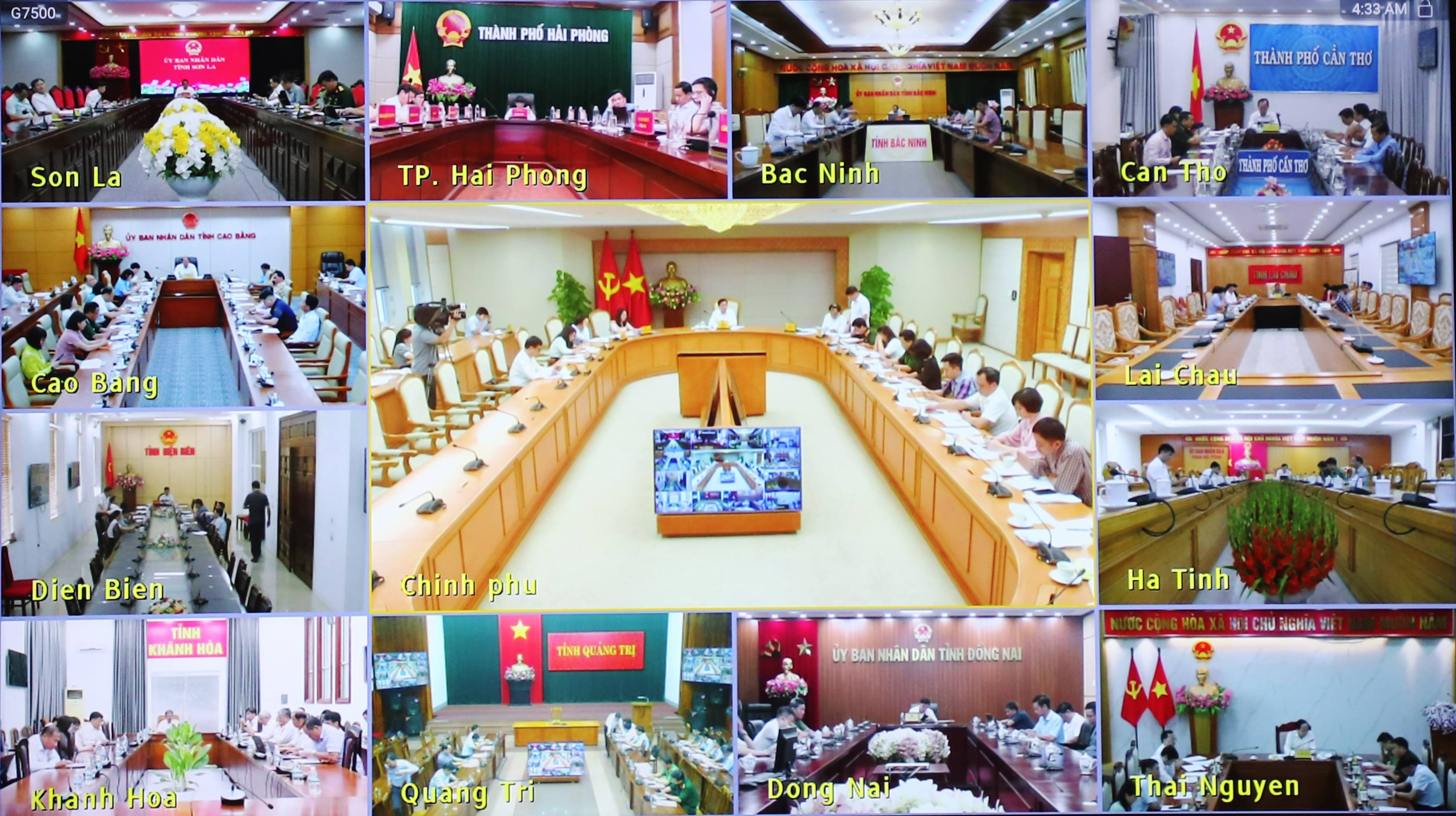 Hội nghị diễn ra theo hình thức trực tuyến với các địa phương. Hội nghị diễn ra theo hình thức trực tuyến với các địa phương.
