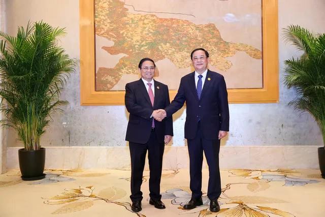 Thủ tướng Lào Sonexay Siphandone, Chủ tịch hội nghị, chào mừng Thủ tướng Chính phủ Phạm Minh Chính và Đoàn đại biểu cấp cao Việt Nam dự Hội nghị Cấp ACMECS lần thứ 10. Thủ tướng Lào Sonexay Siphandone, Chủ tịch hội nghị, chào mừng Thủ tướng Chính phủ Phạm Minh Chính và Đoàn đại biểu cấp cao Việt Nam dự Hội nghị Cấp ACMECS lần thứ 10.