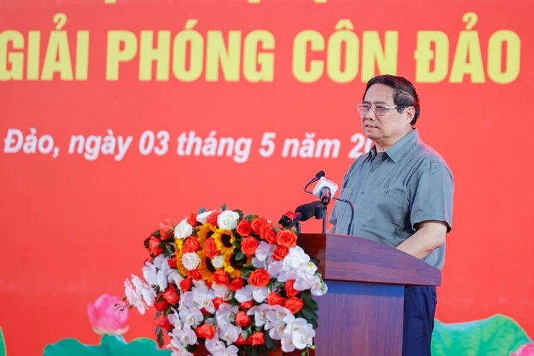 Thủ tướng Phạm Minh Chính phát biểu tại buổi gặp mặt, tri ân.