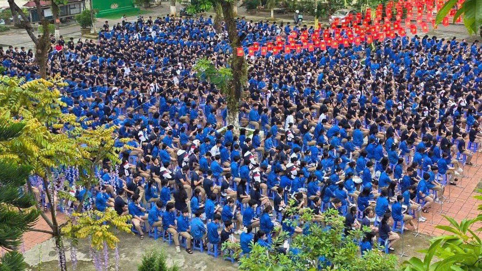 Chương trình thu hút hơn 1.100 học sinh tham gia. 4.jpg