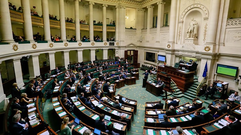 Một phiên họp quốc hội liên bang tại thủ đô Brussels, Bỉ. Một phiên họp quốc hội liên bang tại thủ đô Brussels, Bỉ.