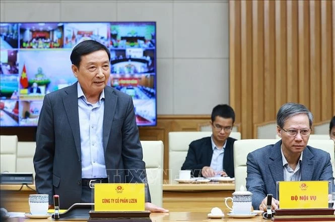 Đại diện Công ty cổ phần Lizen phát biểu.