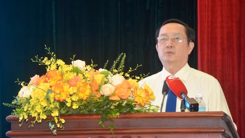 Bộ trưởng Khoa học và Công nghệ Huỳnh Thành Đạt phát biểu tại hội thảo.