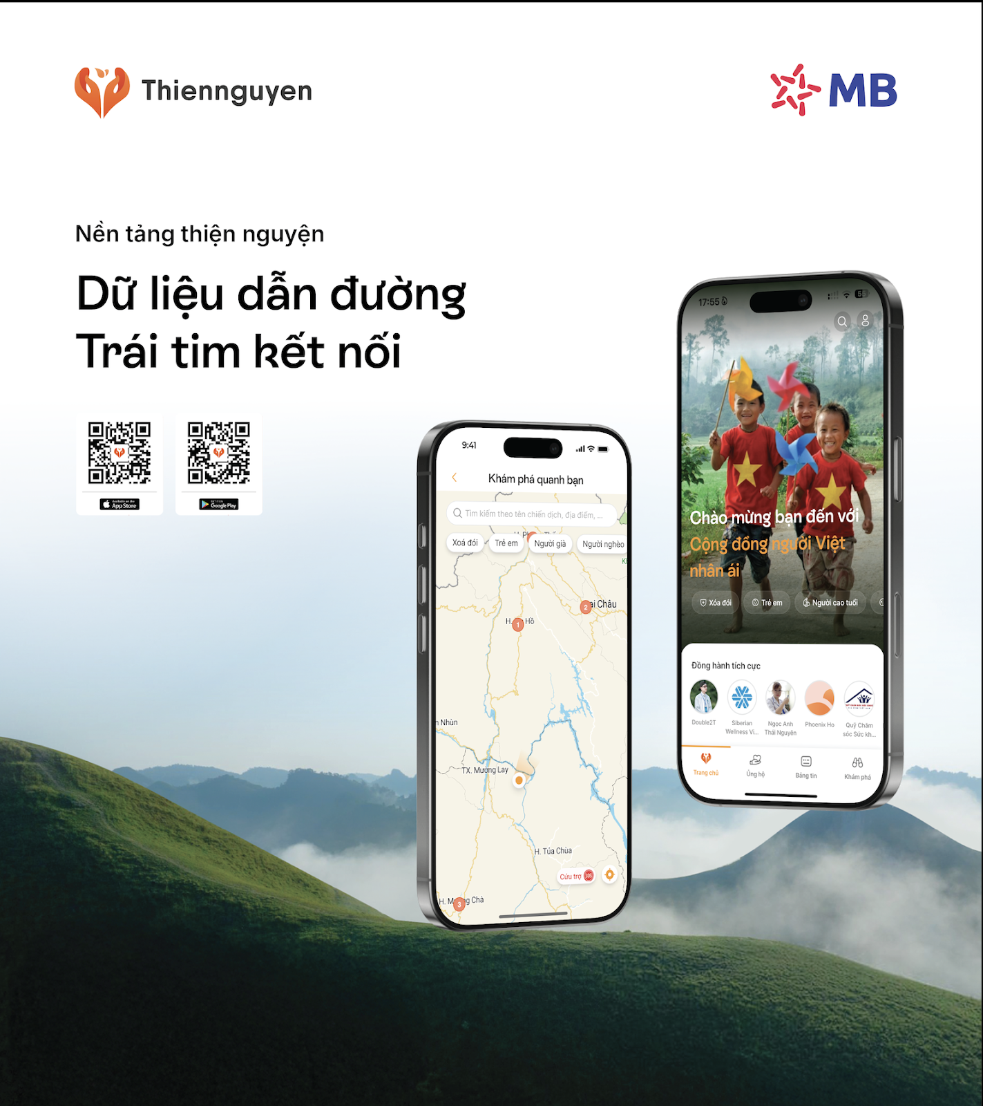 Nền tảng Thiện nguyện với thông điệp “Dữ liệu dẫn đường, trái tim kết nối”. Nền tảng Thiện nguyện với thông điệp “Dữ liệu dẫn đường, trái tim kết nối”.