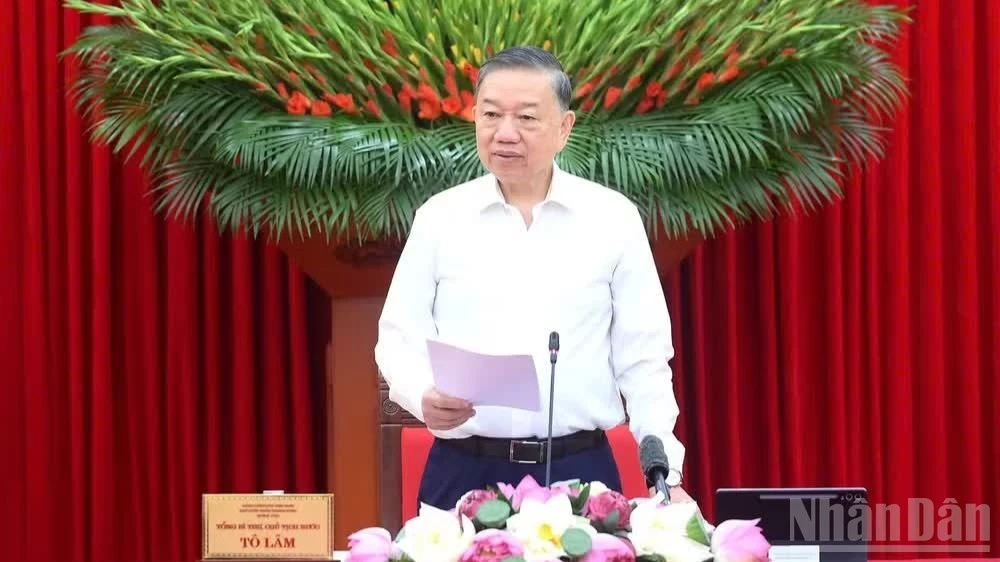 Tổng Bí thư, Chủ tịch nước Tô Lâm phát biểu chỉ đạo tại Phiên họp thứ nhất Ban Chỉ đạo Trung ương về tổng kết thực tiễn và nghiên cứu sửa đổi, bổ sung Điều lệ Đảng.