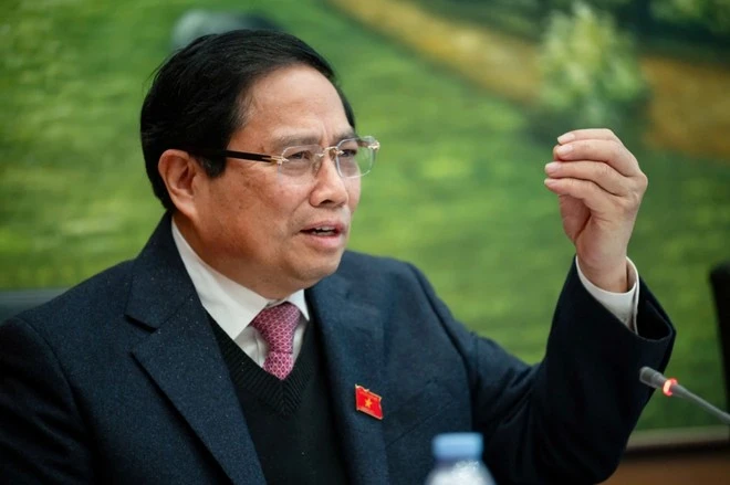 Thủ tướng Phạm Minh Chính phát biểu thảo luận tổ tại Quốc hội.