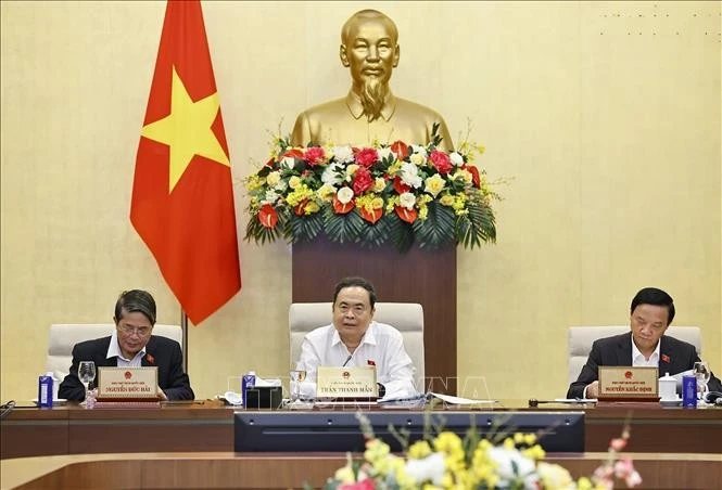 Chủ tịch Quốc hội Trần Thanh Mẫn phát biểu.