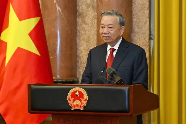 Tổng Bí thư, Chủ tịch nước Tô Lâm phát biểu tại Lễ bàn giao.