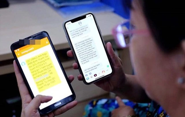 Gần đây xuất hiện nhiều tin nhắn giả là tin nhắn thương hiệu ngân hàng để lừa đảo. Ảnh minh hoạ.