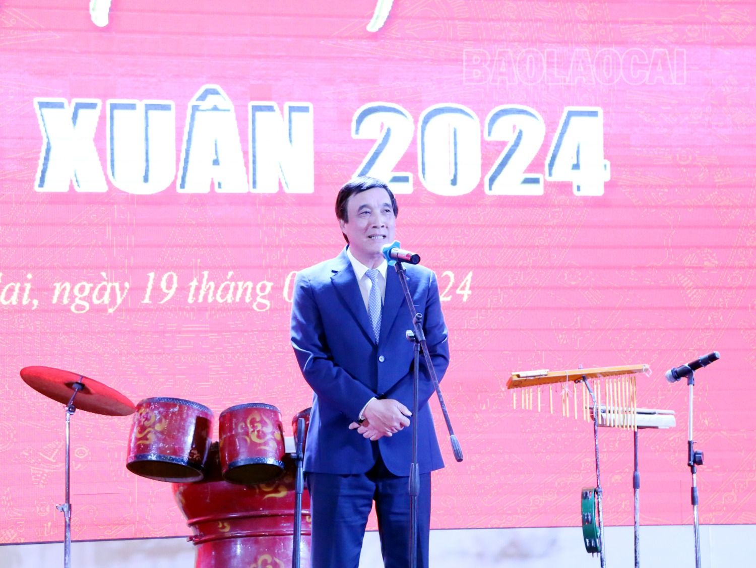 Đồng chí Bí thư Tỉnh ủy Phú Thọ Bùi Minh Châu phát biểu tại buổi gặp mặt. 4-1133-290.jpg