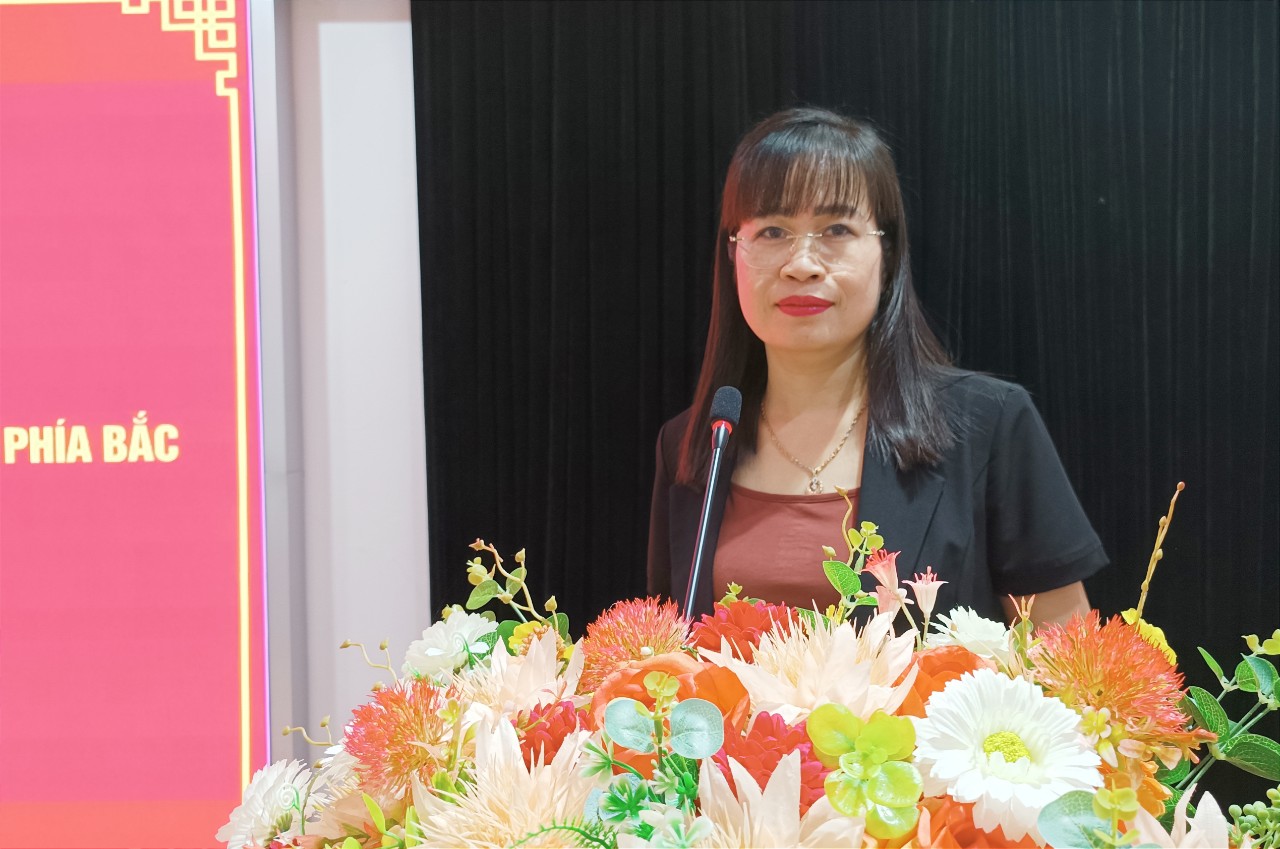 Giám đốc Sở Văn hóa, Thể thao Lào Cai phát biểu tại hội nghị. VH6.jpg