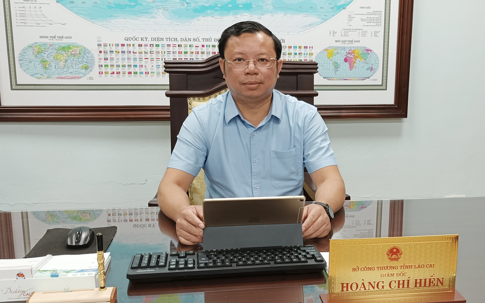 Ông Hoàng Chí Hiền, Giám đốc Sở Công Thương. CN5.jpg
