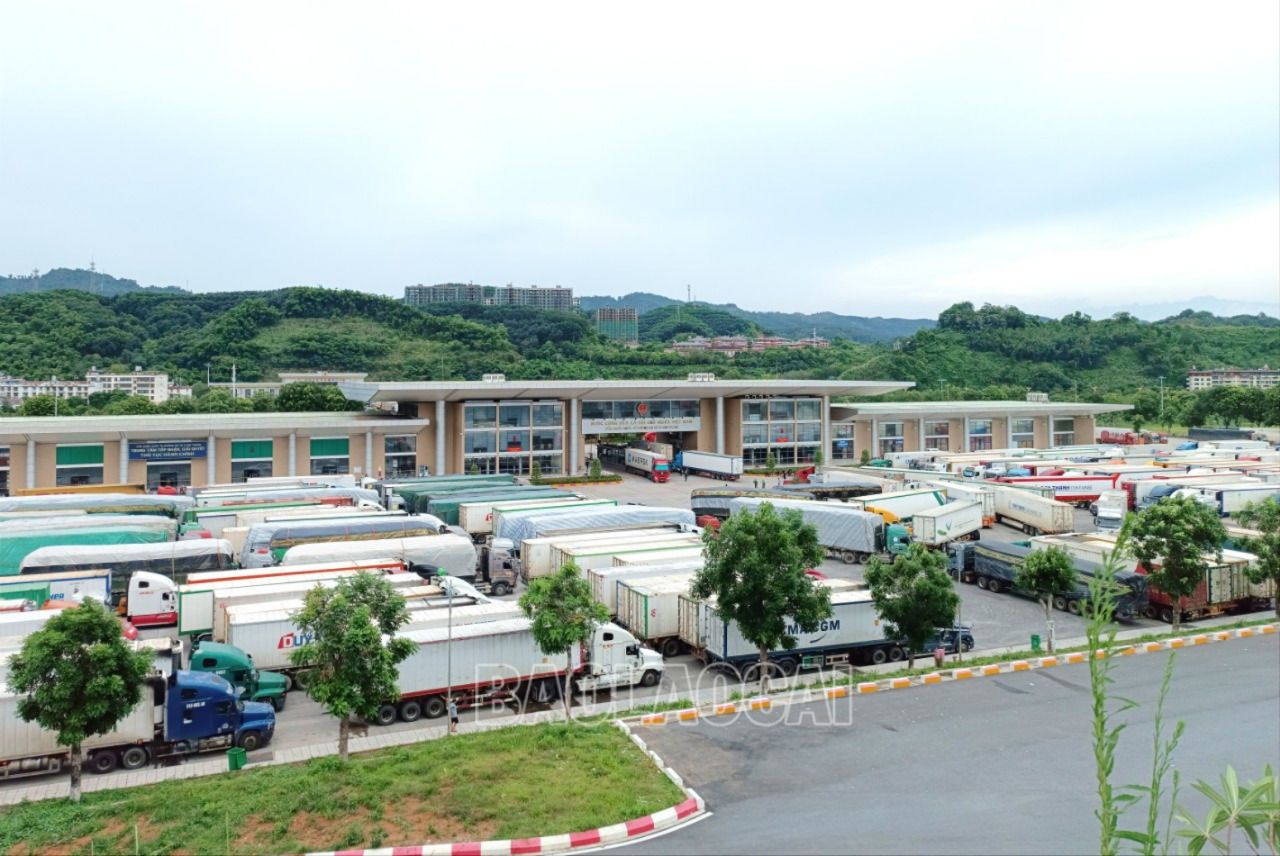 Hoạt động xuất - nhập khẩu hàng hoá tại Cửa khẩu Quốc tế đường bộ số II Kim Thành. T8.jpg