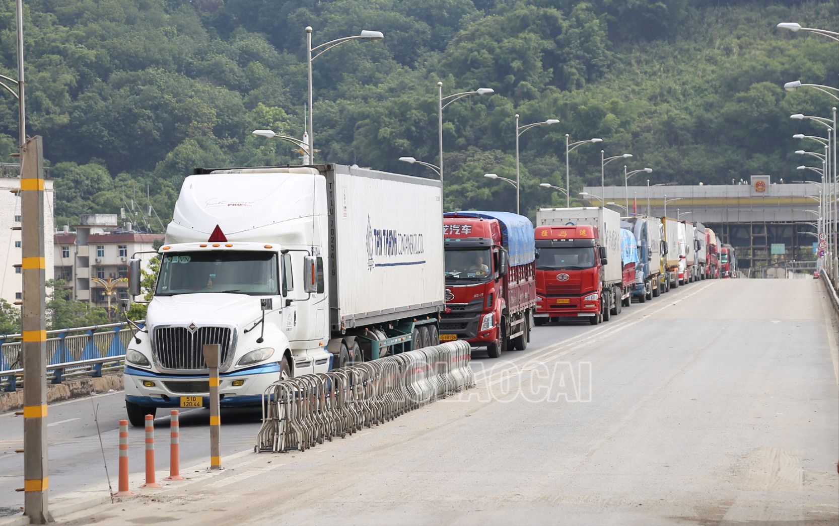 Ô tô xuất - nhập cảnh từ đầu năm đến 16/8 là 63.580 lượt. HQ3.jpg