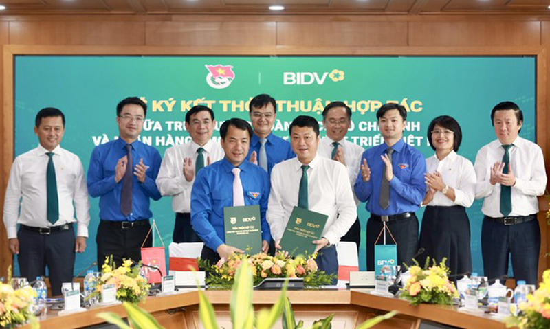 Trung ương Đoàn ký kết thỏa thuận hợp tác với BIDV. K6.jpg