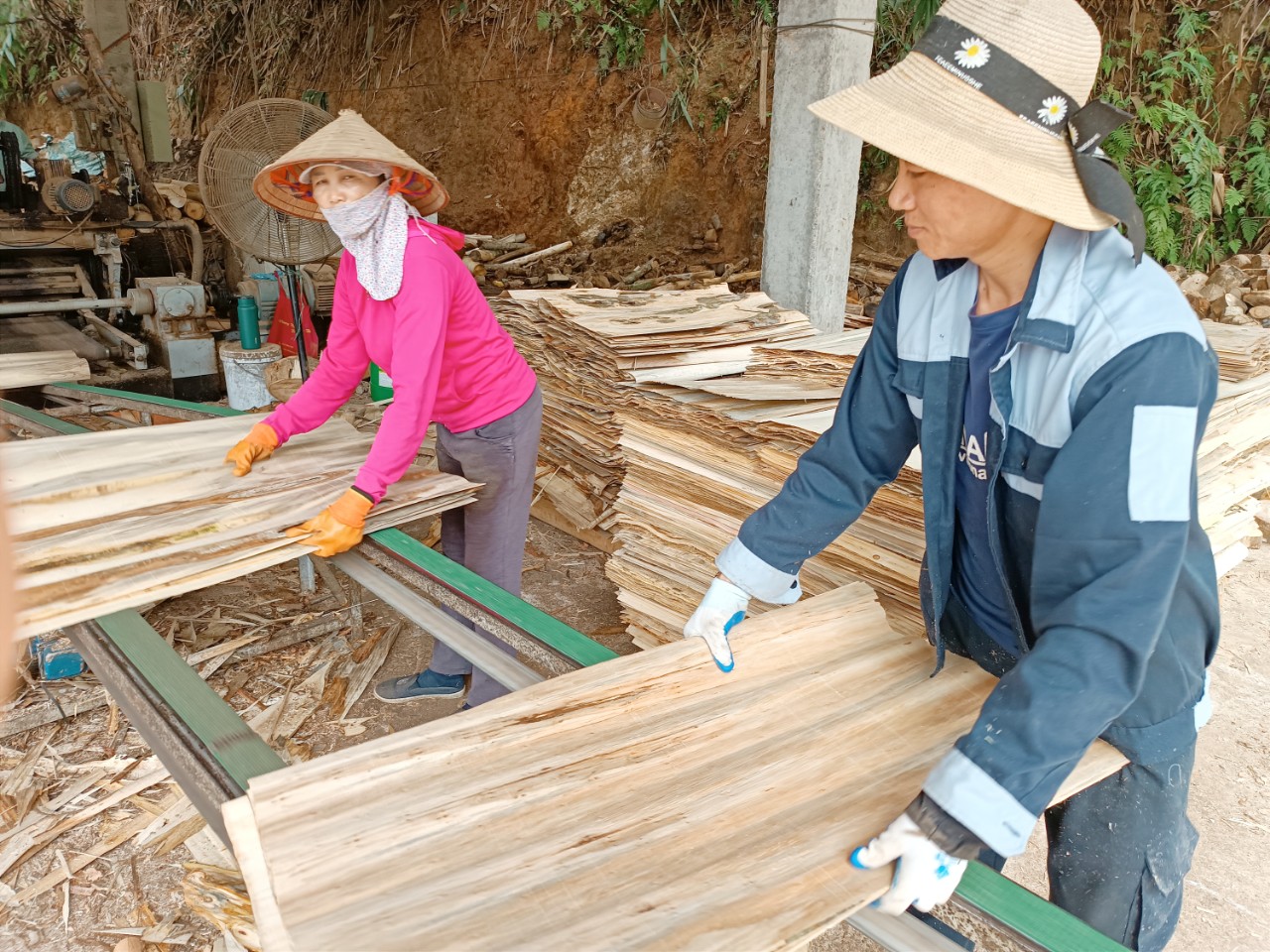 Lĩnh vực chế biến lâm sản được duy trì và phát triển. NN1.jpg
