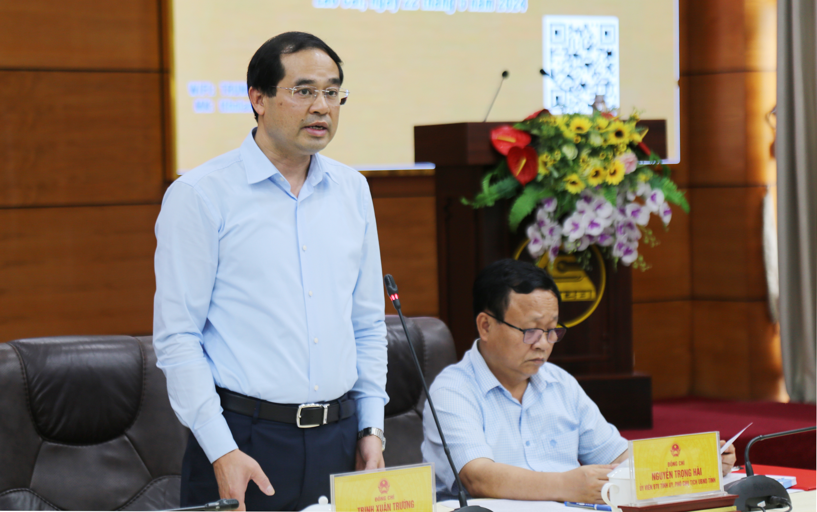 Chủ tịch UBND tỉnh Trịnh Xuân Trường kết luận hội nghị. A5.jpg