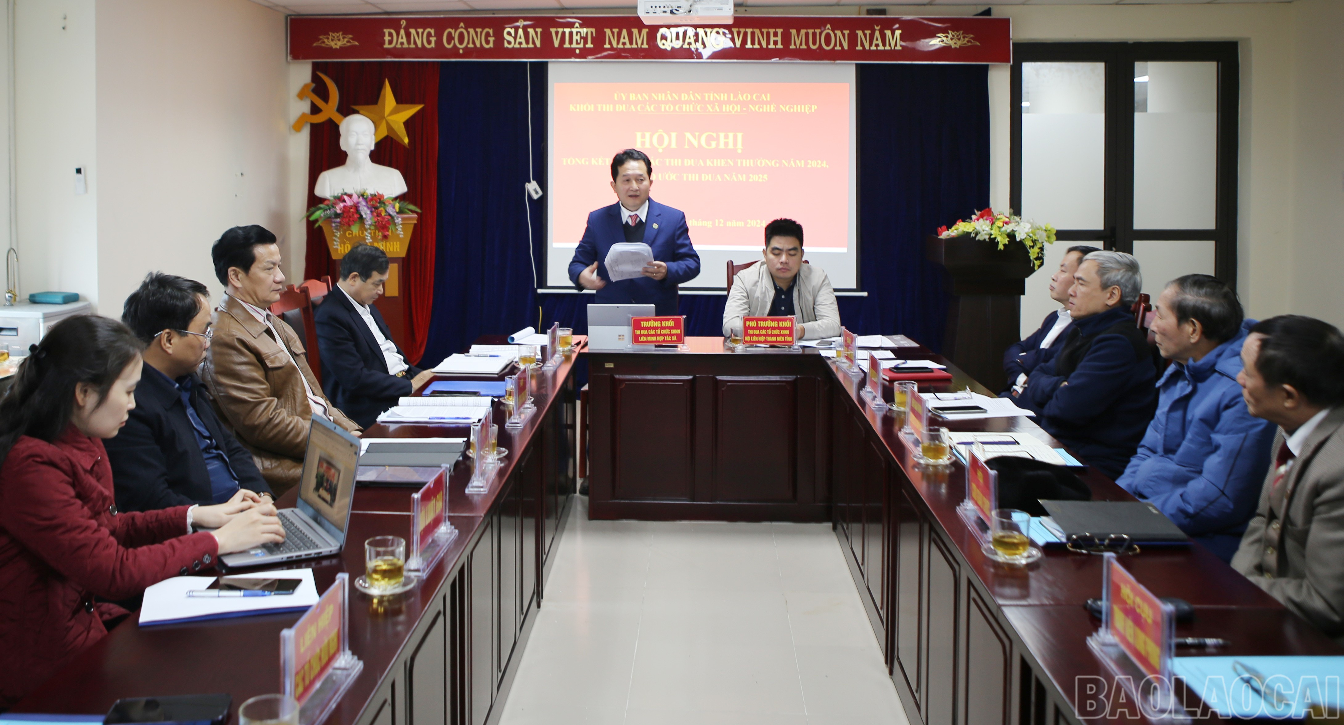 Quang cảnh hội nghị. baolaocai-br_xh-1.jpg