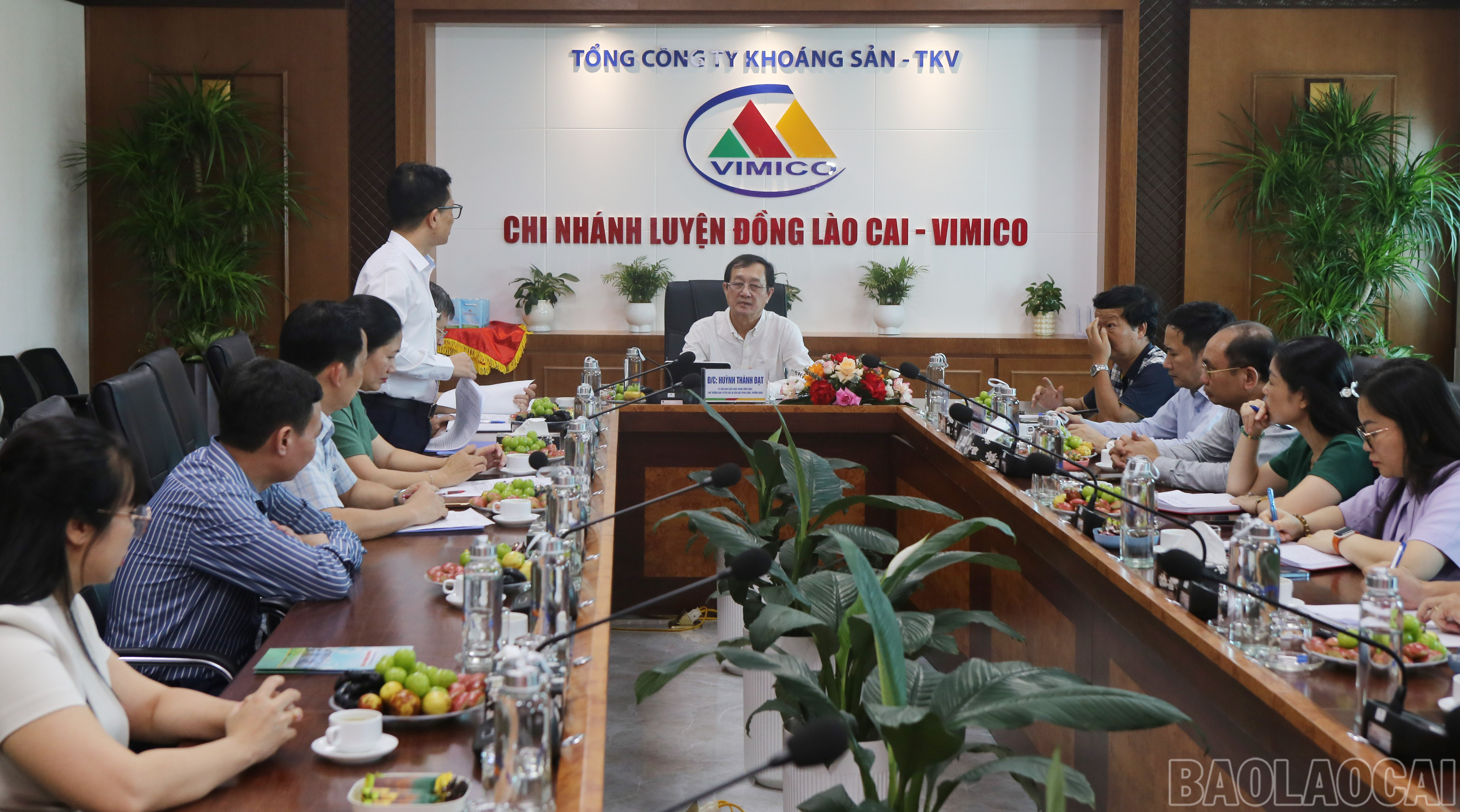 Quang cảnh buổi khảo sát. baolaocai-br_1.jpg