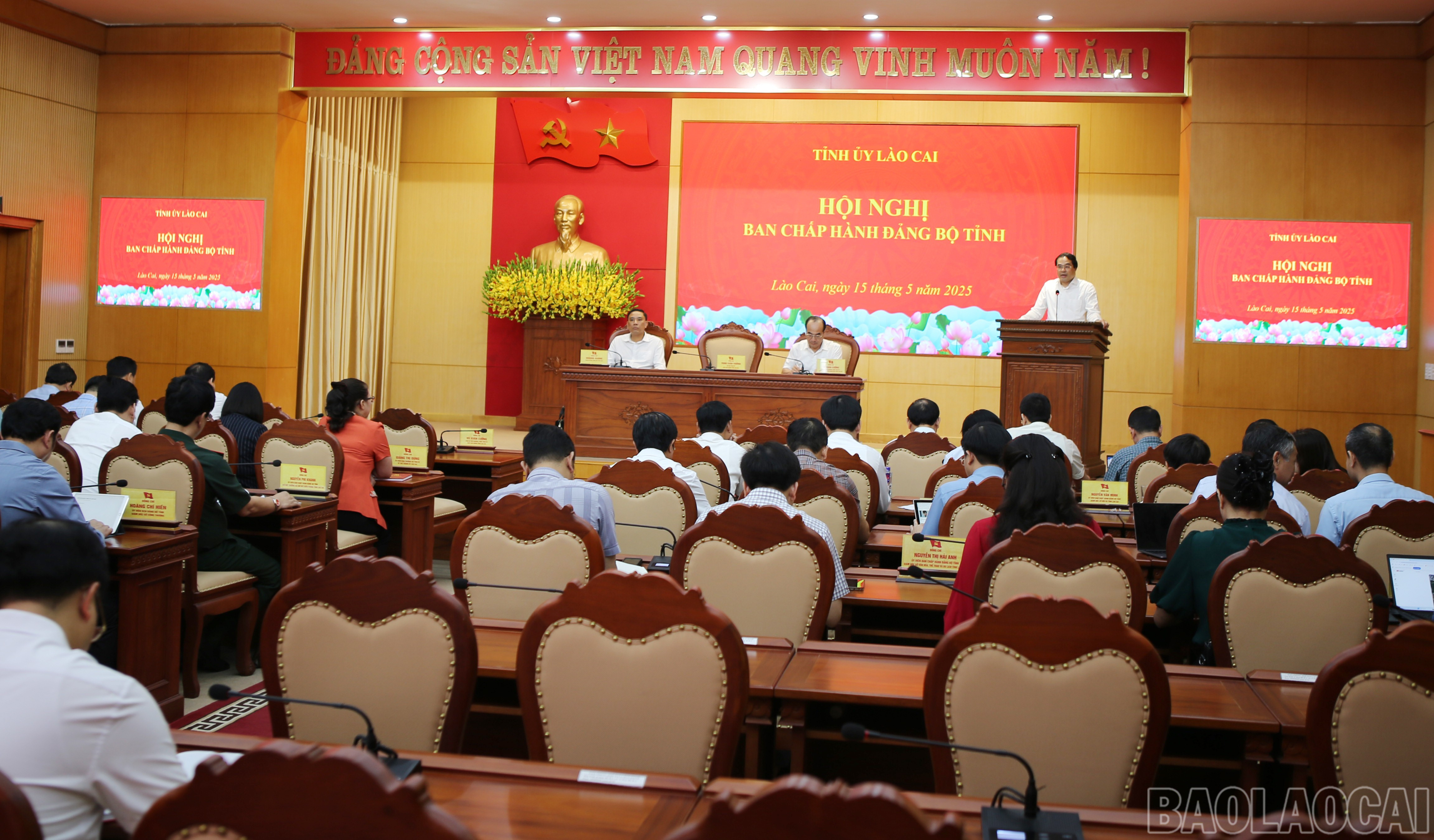 Quang cảnh hội nghị. baolaocai-br_1.jpg