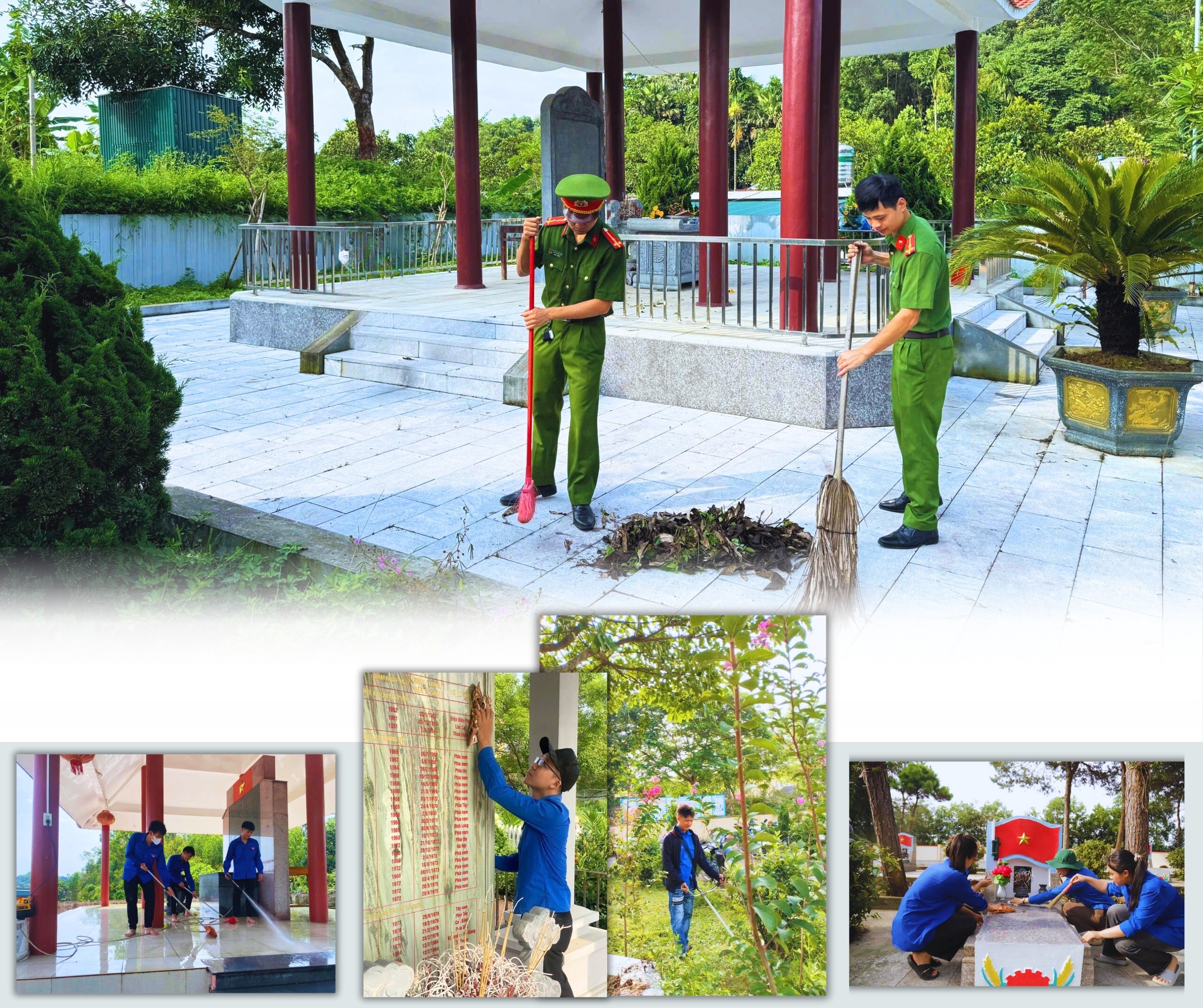 Toàn tỉnh đồng loạt tổ chức chương trình “Ngày Chủ nhật xanh” lần thứ 4, năm 2025, ra quân chỉnh trang, dọn vệ sinh, làm sạch khuôn viên các Nghĩa trang Liệt sĩ, Đài tưởng niệm, Nhà bia tưởng niệm liệt sĩ tại 99 xã, phường trên địa bàn tỉnh. 1.jpg