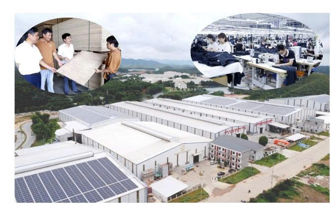 Công nghiệp phát triển theo hướng bền vững, hiệu quả và thân thiện với môi trường, trong đó chế biến gỗ rừng trồng, may mặc xuất khẩu là thế mạnh của xã Yên Bình. z6822340864746-7fea72bdec7c4676102ee4d9192dba17.jpg