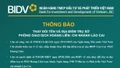 BIDV Chi nhánh Lào Cai thông báo thay đổi tên và địa điểm trụ sở Phòng Giao dịch Hoàng Liên