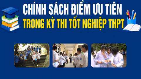 [Infographic] Chính sách điểm ưu tiên trong kỳ thi tốt nghiệp THPT 2026