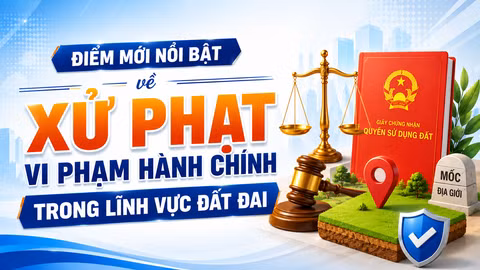 [Infographic] Điểm mới nổi bật về xử phạt vi phạm hành chính trong lĩnh vực đất đai
