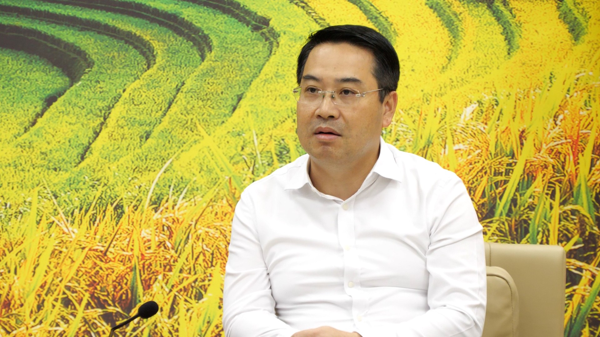 Đồng chí Nguyễn Tuấn Anh, Phó Bí Tỉnh ủy phát biểu tại cuộc gặp. c3.jpg
