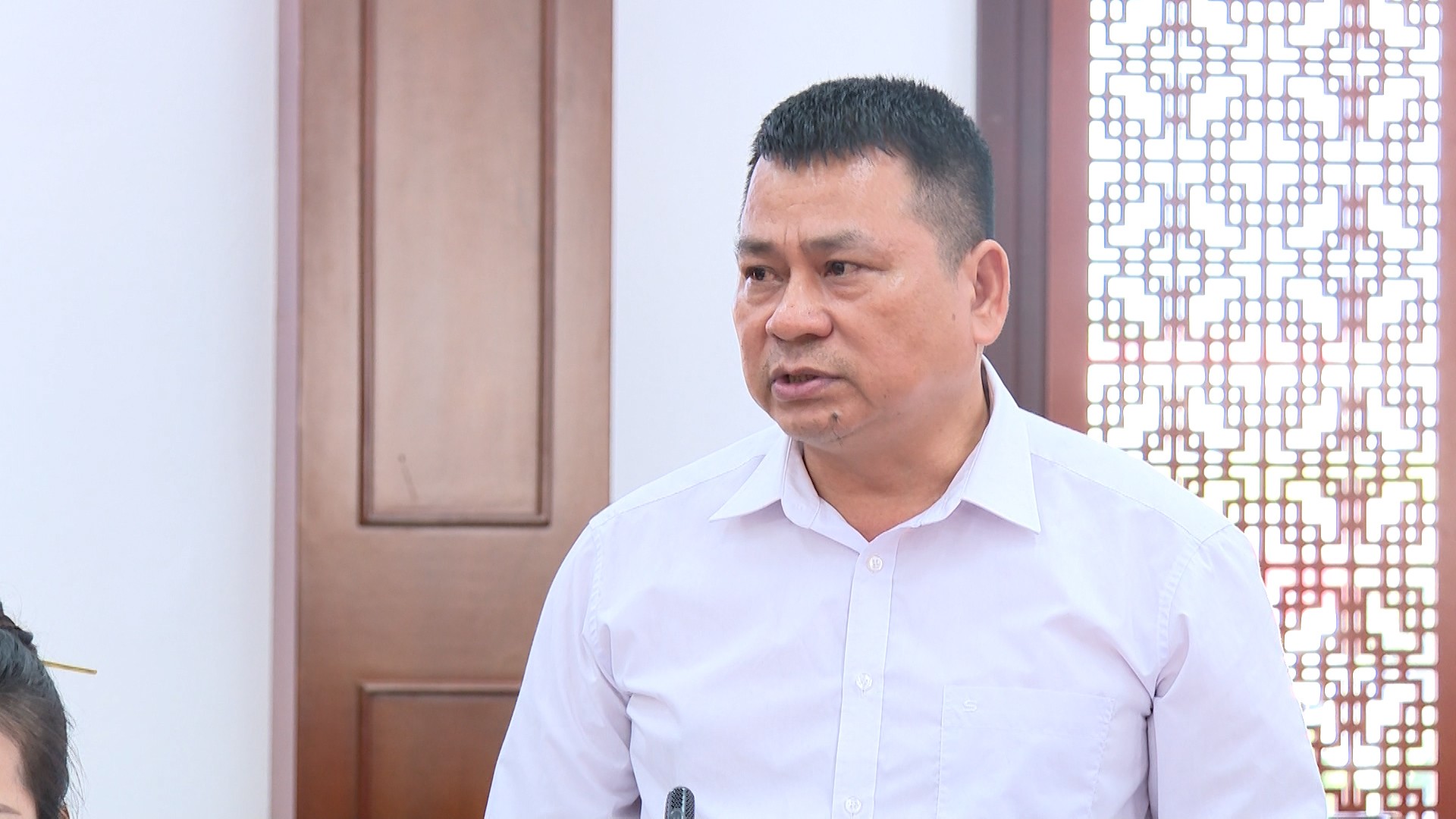 Đại diện cơ quan báo chí đóng trên địa bàn phát biểu tại họp báo. s8.jpg
