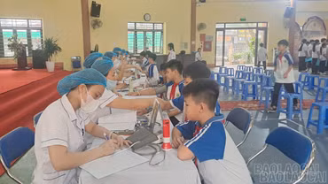 Hơn 1.000 học sinh được khám, sàng lọc sức khỏe